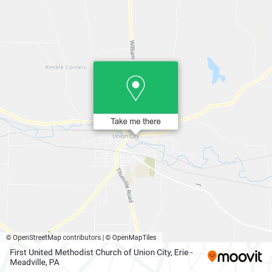 First United Methodist Church of Union City map