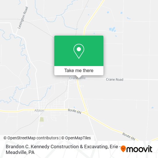 Mapa de Brandon C. Kennedy Construction & Excavating