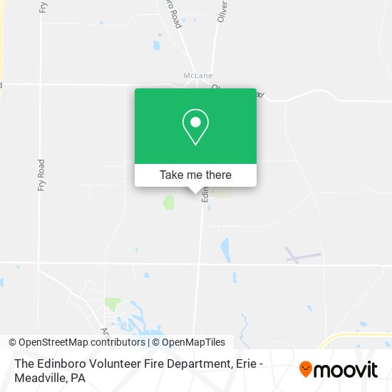 The Edinboro Volunteer Fire Department map