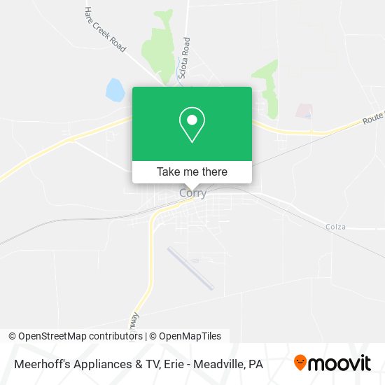Meerhoff's Appliances & TV map