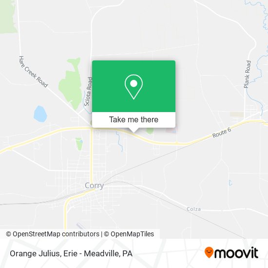 Orange Julius map