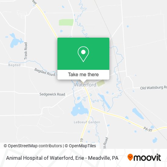 Animal Hospital of Waterford map