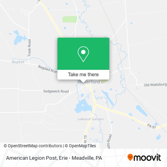 American Legion Post map