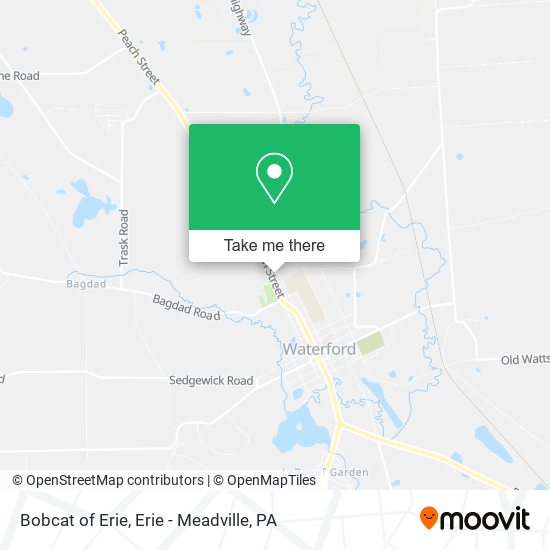 Bobcat of Erie map