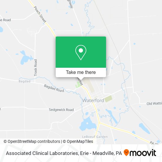 Mapa de Associated Clinical Laboratories
