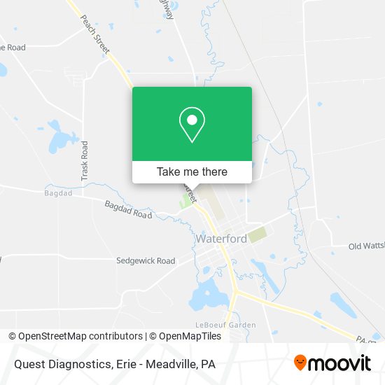 Quest Diagnostics map
