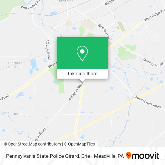 Mapa de Pennsylvania State Police Girard
