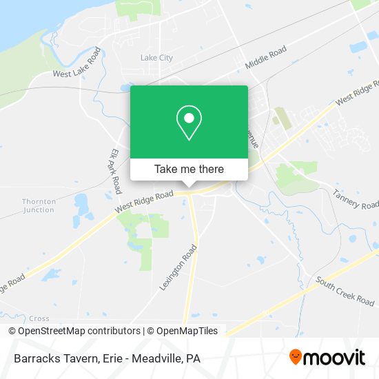 Barracks Tavern map