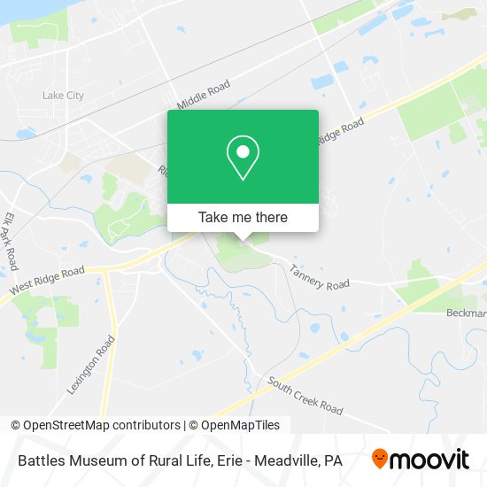 Mapa de Battles Museum of Rural Life