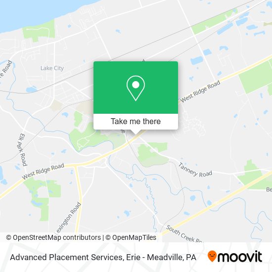 Mapa de Advanced Placement Services