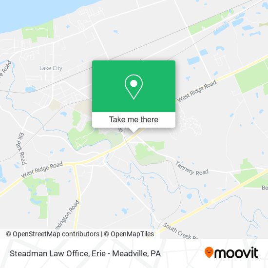 Steadman Law Office map