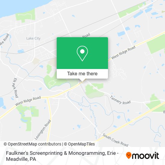 Mapa de Faulkner's Screenprinting & Monogramming