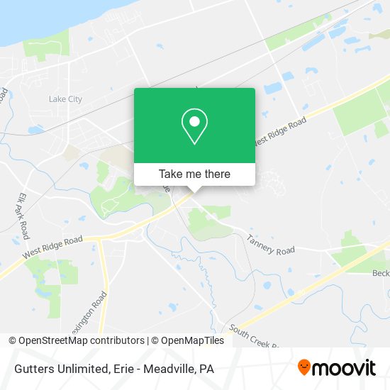 Mapa de Gutters Unlimited