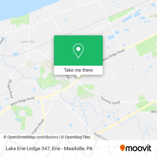 Lake Erie Lodge 347 map