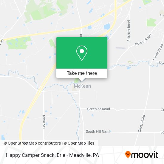 Happy Camper Snack map