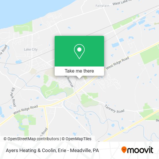 Mapa de Ayers Heating & Coolin