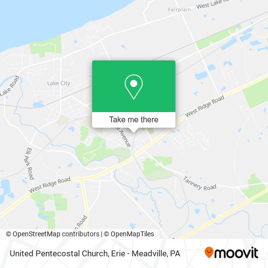 United Pentecostal Church map