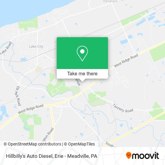 Mapa de Hillbilly's Auto Diesel