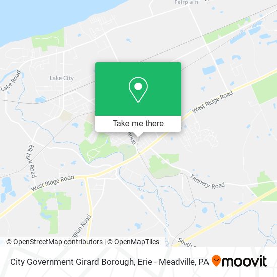 City Government Girard Borough map