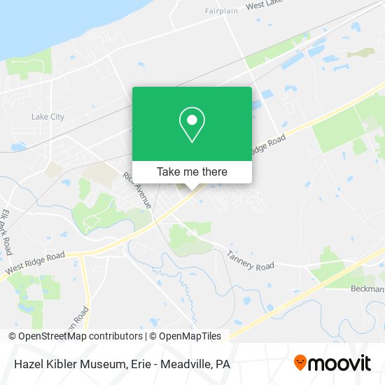 Hazel Kibler Museum map
