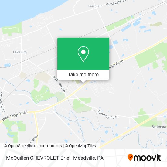 McQuillen CHEVROLET map