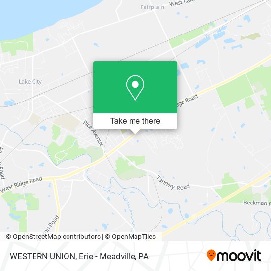 WESTERN UNION map