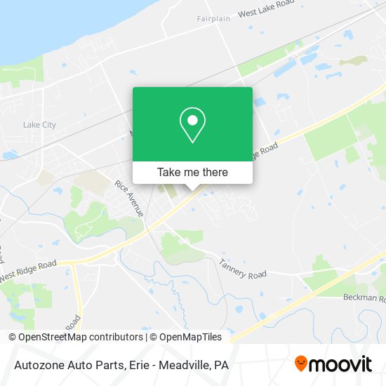 Autozone Auto Parts map