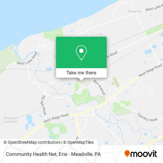Community Health Net map