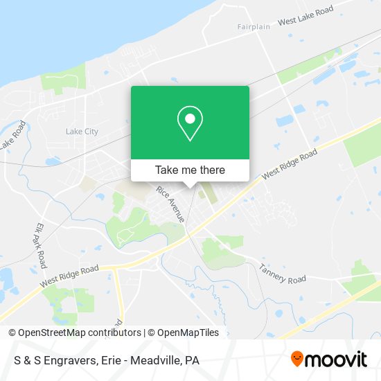 S & S Engravers map