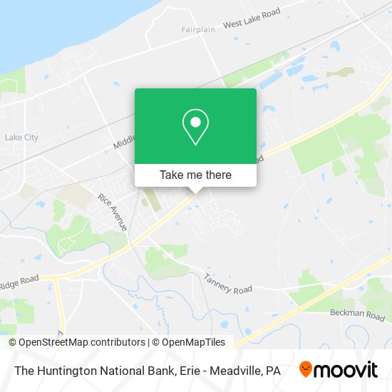 The Huntington National Bank map