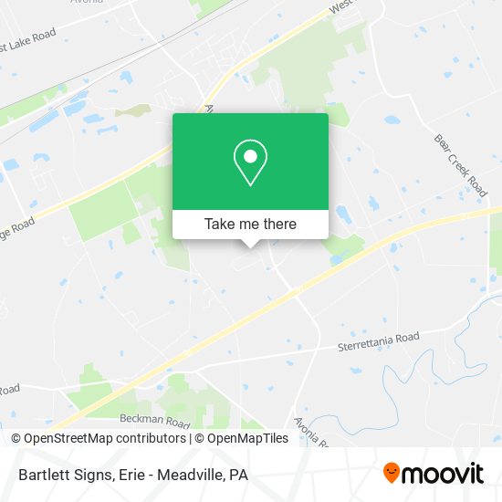 Bartlett Signs map
