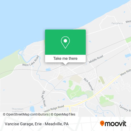 Vancise Garage map