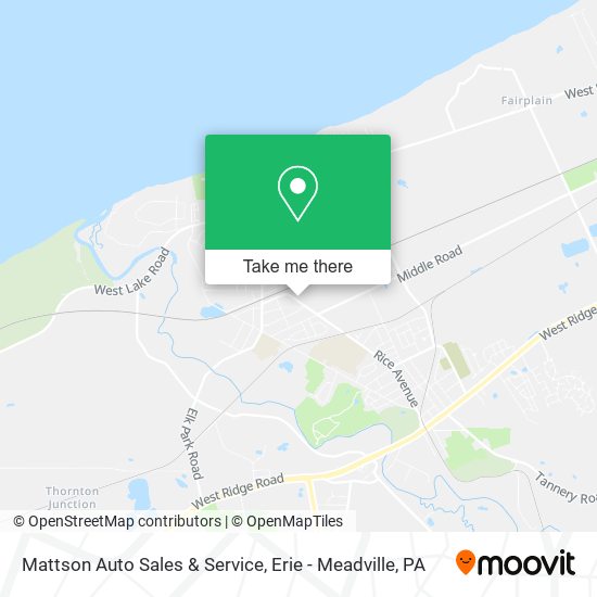 Mattson Auto Sales & Service map