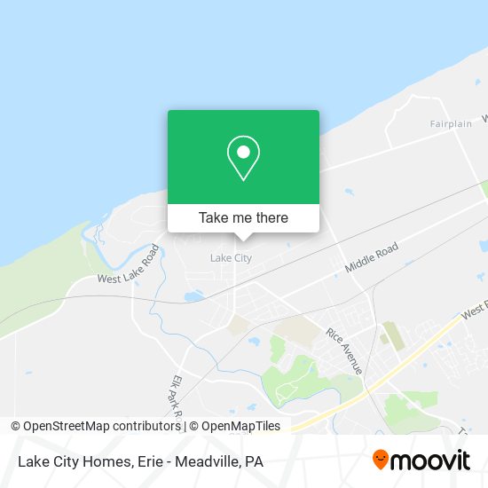 Mapa de Lake City Homes