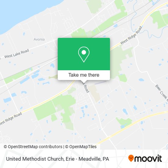 United Methodist Church map