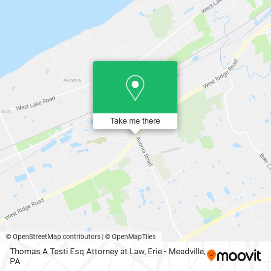 Thomas A Testi Esq Attorney at Law map