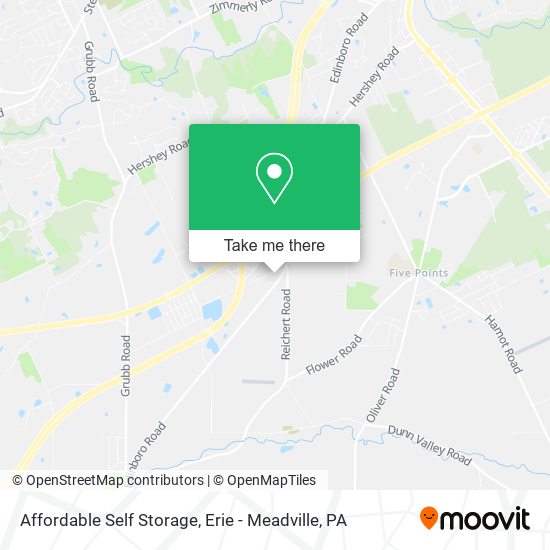 Mapa de Affordable Self Storage