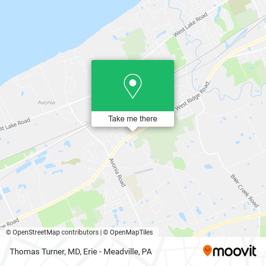 Thomas Turner, MD map