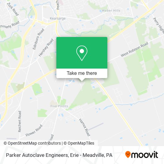 Mapa de Parker Autoclave Engineers