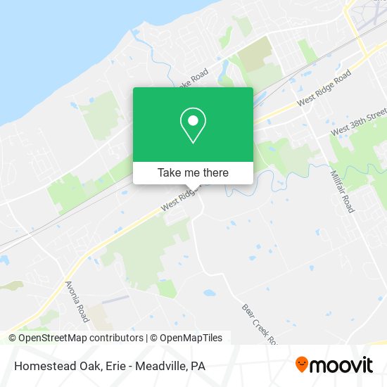 Mapa de Homestead Oak