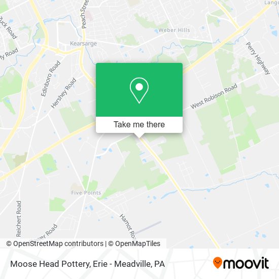 Moose Head Pottery map