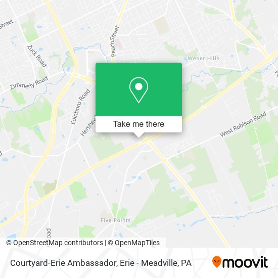 Courtyard-Erie Ambassador map
