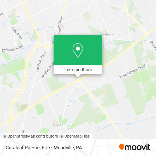 Curaleaf Pa Erie map
