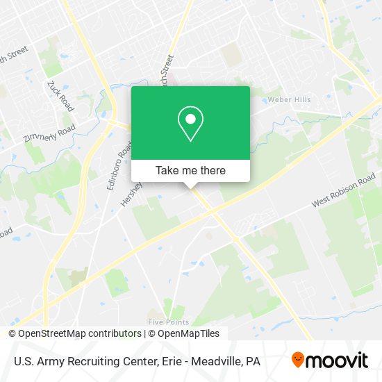 Mapa de U.S. Army Recruiting Center