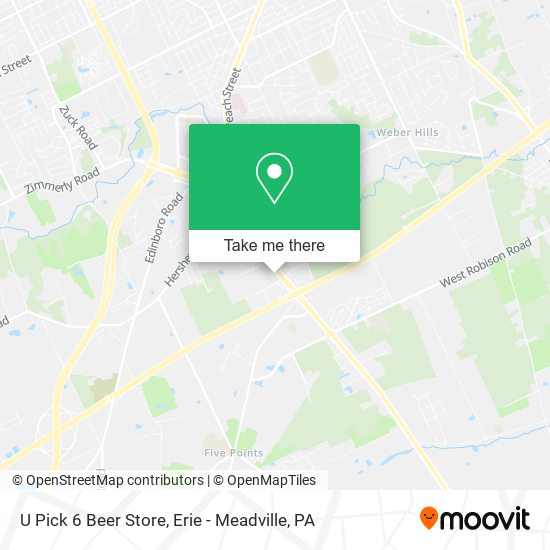U Pick 6 Beer Store map