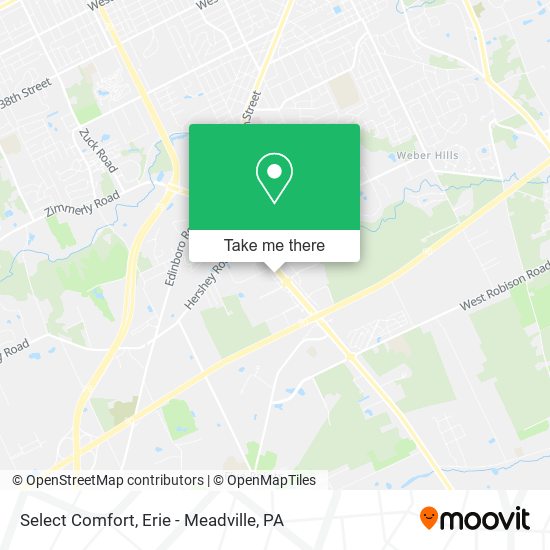 Select Comfort map