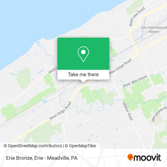 Mapa de Erie Bronze