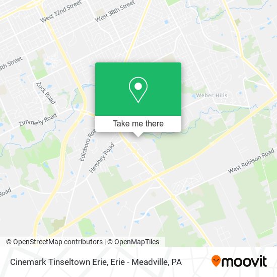Mapa de Cinemark Tinseltown Erie