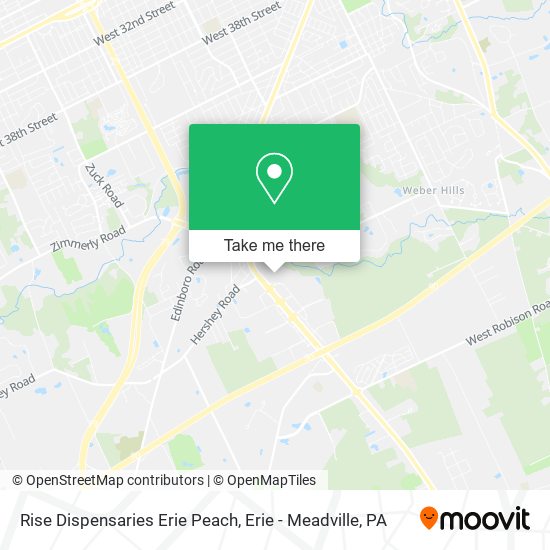 Mapa de Rise Dispensaries Erie Peach