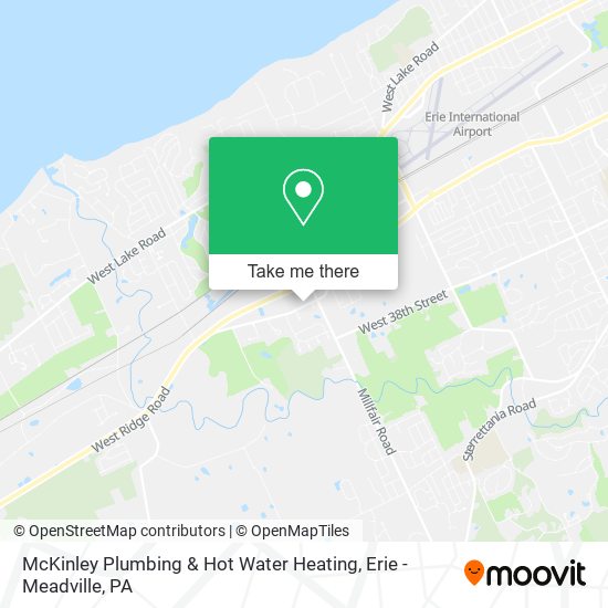 McKinley Plumbing & Hot Water Heating map